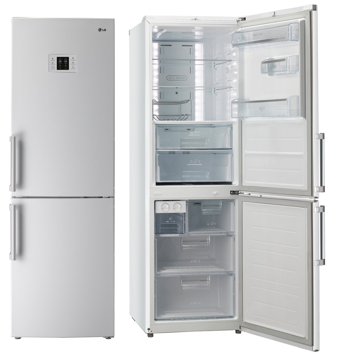 LG Kühl-/Gefrierkombi 384L Inverter DoorCooling+ Klasse D Ansicht 4