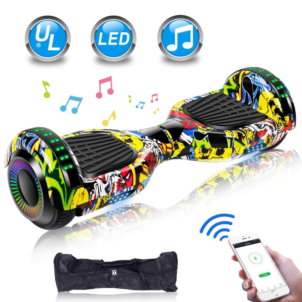 Hoverboard 8" Bluetooth mit LED-Leuchten Ansicht 3