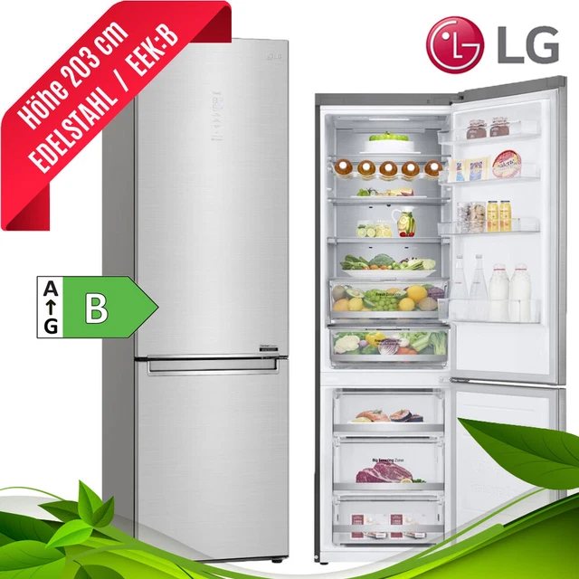 LG Kühl-/Gefrierkombi 384L Inverter DoorCooling+ Klasse D Ansicht 3