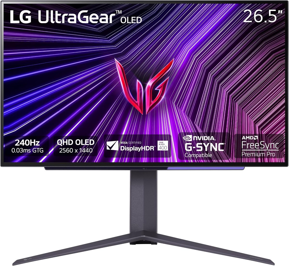 LG UltraGear 27" QHD OLED 240Hz 0.03ms Monitor Ansicht 2