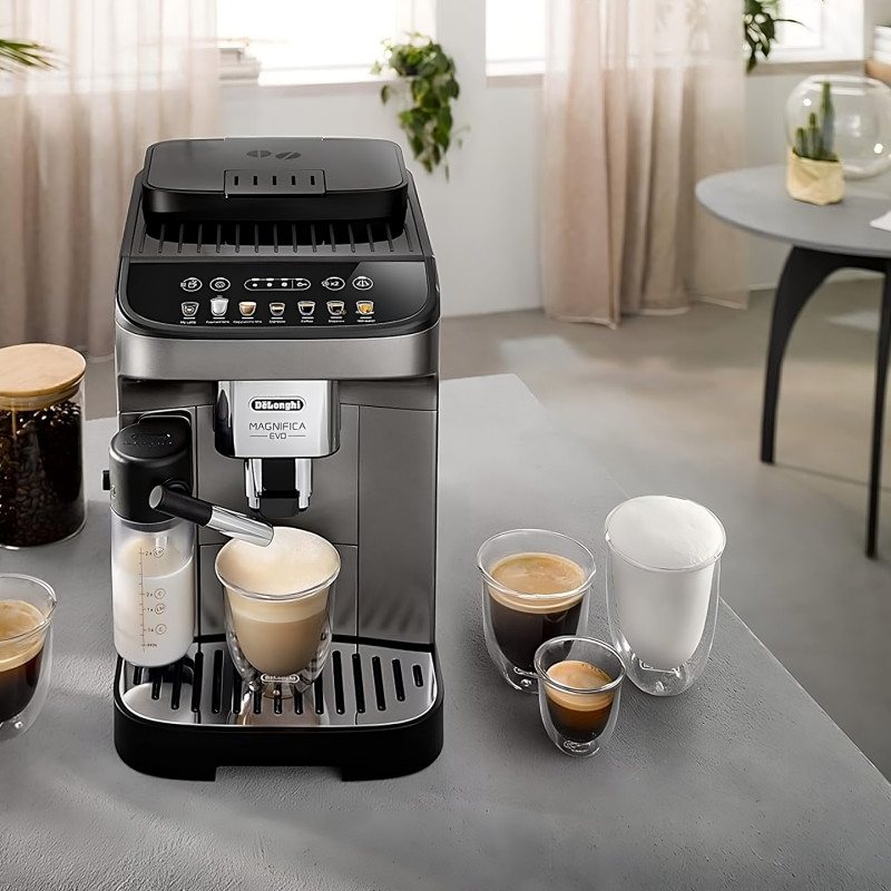 De'Longhi Magnifica Evo Kaffeevollautomat Bean-to-Cup LatteCrema Ansicht 3
